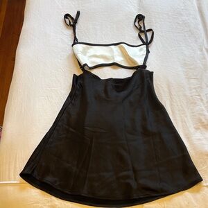 Meshki Black and White Mini Dress